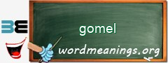 WordMeaning blackboard for gomel